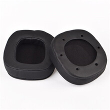 上凯耳机套适用于西伯利亚S21耳机套头戴式网吧网咖电竞游戏耳罩 黑色耳机套【一对】