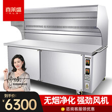 喜莱盛（XENESEN）无烟烧烤车商用烧烤炉净化烤车户外大型商用摆摊净化器环保烤车包过环保木炭烤炉 2.5米烧烤车（两组四层净化）
