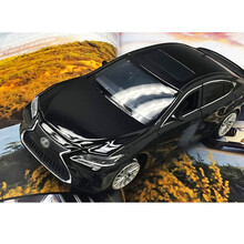 JKM 雷克萨斯ES300h合金车模 滑行避震转向儿童玩具车 黑色