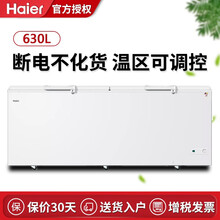 海尔（Haier）冷藏冷冻转换柜商用卧式大容量电冰柜速制冷单温家用冷柜 BC/BD-630HCZ 630升双门带脚轮
