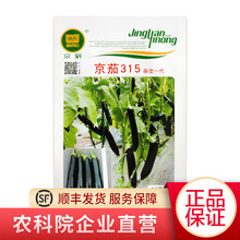 北京农科院京研种子 黑长茄种子 蔬菜种籽 紫色长茄 圆茄黑线茄春秋冬季播种种籽阳台盆栽四季菜籽 种苗 京茄315绿萼紫黑长茄种子5克1袋