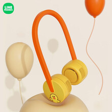 LINE FRIENDS 布朗熊挂脖风扇 便携式随身懒人运动简约随身制冷迷你静音可充电电风扇 莎莉