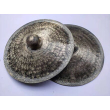 闭口青铜铙钹 手工铙 佛教道教乐器青铜器 黑铙老镲老铙 响铜铙钹 30公分青铜铙一副