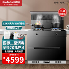 Haotaitai好太太消毒柜集成灶H811 家用厨房吸烟机燃气灶大容量120L消毒柜集成烹饪中心 811变频2星消毒款（QF10） 20Y液化气