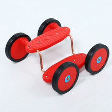 儿童感统训练器材前庭觉家用平衡脚踏车踩踏幼儿园运动玩具儿童专注力观察力注意力训练培养 豪华 无扶手 红色