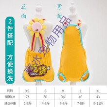 背带宠物女狗生理裤狗狗月经裤泰迪比熊小母狗卫生裤狗内裤安全裤 黄色吃货字 S/10#