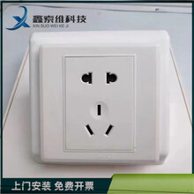 鑫索维 实验室五孔插座 实验室工作台插座 化验室插座 全钢插座盒 PP插座盒 铝合金插座 实验室配件 白色PP单五孔插座