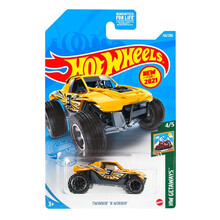 风火轮（HOT WHEELS）轨道火辣小跑车男孩玩具珍藏合金小车兰博基尼布加迪科尼赛格 116号黄色越野车