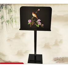 纯实木古筝琴架腿古筝禅式架子通用立式h型仿古中式支架便捷 全实木黑色谱架