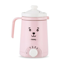 米栗熊养生杯电热杯子电热杯电热水杯养生杯迷你办公室宿舍煮粥稀饭杯电炖杯 笑脸粉