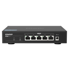 威联通（QNAP）QSW-1105-5T 5个2.5GbE 以太网络端口非网管型桌面式网络交换机