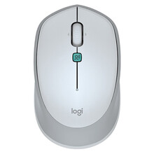 罗技 M380 语音鼠标 无线鼠标 AI智能语音输入 太空银