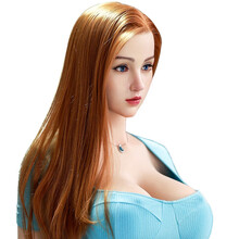 MESE魅涩 蜡像级实体娃娃全身免充气娃娃男用全硅胶真人版带毛植发美女朋友明星版炮架情趣成人性用品 150cm(硅胶头+S级妆容+经络血管+植发版)