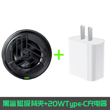 黑鲨冰封散热背夹2 Pro手机散热  一秒制冷 屏幕显示 炫彩灯效 多尺寸设备安卓苹果通用 磁吸版+20Wtype-C充电器