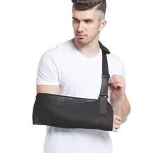 透气手臂前臂吊带骨折护具肩肘关节胳膊脱臼固定带支具康复锁骨护腕手 A款：四季款 S