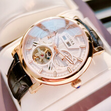 卡罗莱(caluola)2022年新款镂空飞轮男士手表全自动机械表手表男皮带