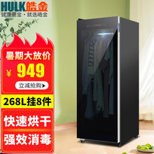 皓金衣物烘干消毒机干衣柜衣服毛巾消毒柜带烘干家用干衣机紫外线 268K热风+紫外线消毒