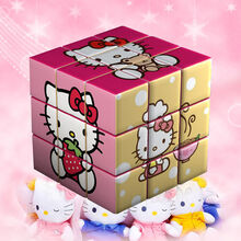 奥特曼拼图魔方 全套12件套图案3三阶儿童好玩的玩具魔方 kitty猫三阶魔方