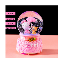 芭蕾水晶球飘雪八音盒音乐盒水晶球3-7-10-14岁送小女孩生日礼物儿童节礼物送女友闺蜜520 kt(灯光+音乐+自动飘雪)大