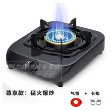 煤气灶单灶 家用液化气单灶台式燃气灶节能猛火天然气单个炉具永耐力 猛火爆炒【液化气】管子+扣子