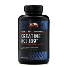 加强型肌酸片Pro一水肌酸水合物肌酸粉胶囊增加肌肉爆发力运动耐力健身肌 美国进口健安喜GNC 高效肌酸片HCL 120粒