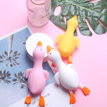 赟娅减压鸭子捏捏乐手捏玩具抖音同款网红面粉鸭子成人减压发泄上课上班无聊小玩具解压神器儿童创意整蛊玩具 捏捏鸭（白色）一只