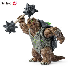 思乐schleich动物模型仿真西方恐龙岩浆龙冰狮鹫魔龙地狱犬魔兽模型儿童玩具 战斗龟42496