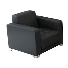 梦麦斯 办公沙发 单人位商务办公接待沙发西皮沙发 860*840*780mmMMS-SF-1105