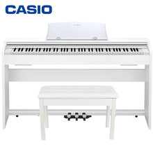 卡西欧（CASIO）电钢琴 88键重锤数码钢琴 带盖家居立式 PX-770WE 套装专业家庭教学+琴凳