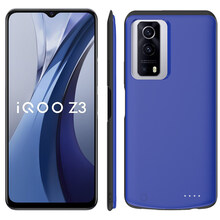 诺康士 vivoiqooz3背夹电池iQOO Z3背夹充电宝无线充电手机壳充电宝移动电源充电器 iQOO Z3蓝色*大容量