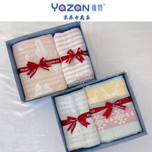 雅赞纱布礼盒套装 婴童棉纱礼盒 实用套装 纱布床单 盖毯 纱布毛巾礼盒 团单 礼盒女宝款  纱布软席 78*130厘米*1，盖毯*1，礼盒1