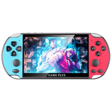 酷孩5.1英寸高清大屏PSP游戏机公司采购礼品福利游戏机经典怀旧复古GBA游戏机口袋妖怪掌机 RS-06红蓝色5.1屏40G3000款游戏