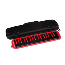 孔声F37S演奏级37键口风琴红黑拼色蓝黑拼色送吹管 37键 F-37S红黑