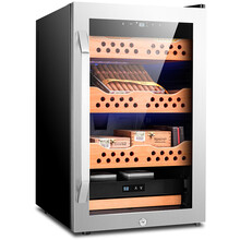 茄龙（CIGARLOONG）CL-65C雪茄柜恒温保湿电子雪茄保湿柜雪松木层架雪茄盒 CL-68C银色裸养(恒温恒湿)