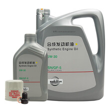 日产(Nissan)原厂机油 4S店直供 合成 5W-30 SN级 4L+1L 保养套餐 适用楼兰2.5L2.5T3.5L 含机滤+螺栓