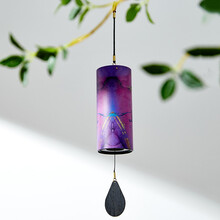 前谷（cega）和弦风铃挂饰门挂手摇复古风铃门挂阳台挂件冥想日式送女生日礼物 【星光紫】8音和弦款