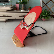 米炎婴儿哄娃哄睡神器摇摇椅自动安抚椅可折叠可调节宝宝摇篮 单个宝宝摇椅 普通款黑网