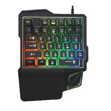 吃鸡神器王座CF和平精英压枪安卓苹果外设单手键盘鼠标魔盒卜邻转换器 吃鸡图案单手键盘【不含鼠标王座】 收藏赠送手机支架鼠标垫