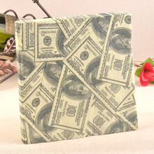 久洁  个性美元美鑫彩色印花餐巾纸 餐厅酒店咖啡店用纸 面巾纸个性餐垫