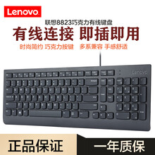 联想（Lenovo）有线USB接口鼠标 笔记本电脑台式机一体机办公家用U口鼠标 有线鼠标 SK8823巧克力有线键盘
