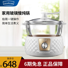 拓璞 萃取锅家用玻璃慢炖锅 全自动煲汤煮粥煎药膳养生电炖锅养生锅5L E012