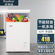 荣事达（Royalstar）家用冰柜 冷藏冷冻随意转换 3D循环制冷单温冷柜小型冰柜 节能低音降噪 【省电款 一级能效】42升