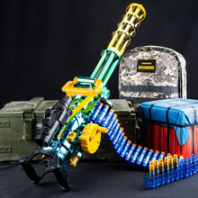 童溢m249加特林儿童玩具枪8-12突击步抢可发射电动软弹连发抢吃鸡玩具男孩98凯k水珠软弹枪机关枪