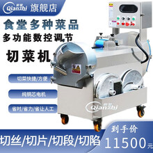 机商用多功能食堂用蔬菜切菜机切小米椒全自动土豆切片切丝机切菜器切丁机酸菜切丝机切桑叶机 前智 数控切菜机(切丝片丁段)
