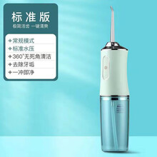 冲牙器便携式电动水牙线口腔牙齿清洗正畸专用牙结石洗牙神器旦榄 青春绿 升级电机冲牙器+3个喷嘴+3个模式