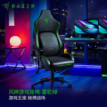 雷蛇Razer 风神游戏座椅人体工学舒适电竞椅电脑椅老板椅办公直播升降4D /2D扶送男友送女友礼物 雷蛇风神