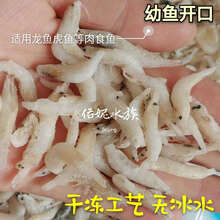 新鲜冷冻麦穗鱼小鱼河鱼小河虾小泥鳅段冻鱼食龙鱼虎鱼角蛙饲料虫 2斤单冻去虾枪虾尾白河虾1-3cm