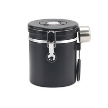 Mongdio 咖啡粉密封罐 304不锈钢咖啡豆保存罐储物罐干果咖啡奶粉茶叶零食保鲜 带勺（密封罐）