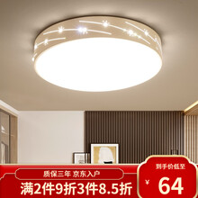 客厅灯 led吸顶灯卧室灯现代简约餐厅儿童房书房灯具套餐套装全屋灯饰 流星款 圆形40CM 三色变光（48W）