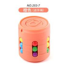 澄可 易拉罐陀螺减压魔方玩具成人儿童智力开发手指陀螺小魔豆魔方可乐罐异形魔珠转动游戏幼儿园玩具 易拉罐魔方【橙色】
